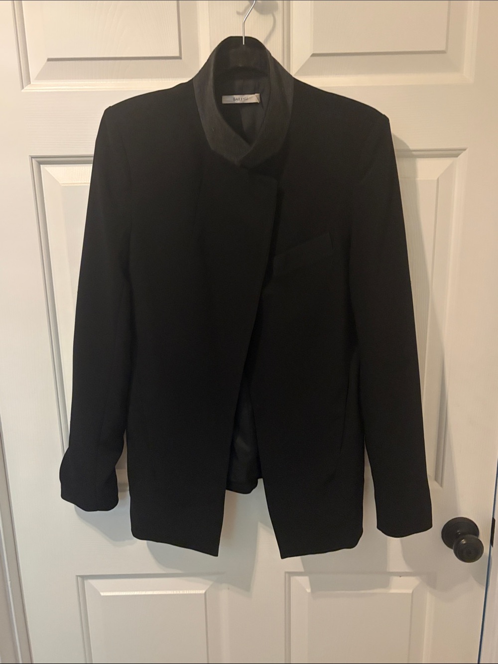 Bailey 44 Black Women's Stand-Collar Blazer